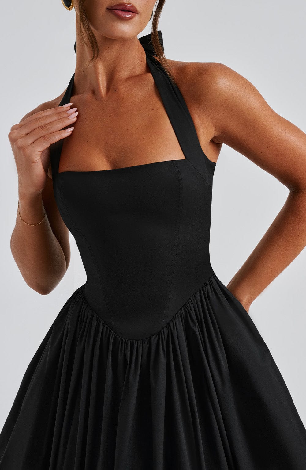 Isabelle's™ | Wedding Guest Halter Midi Dress