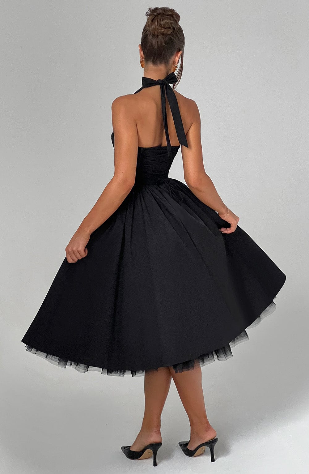 Isabelle's™ | Wedding Guest Halter Midi Dress