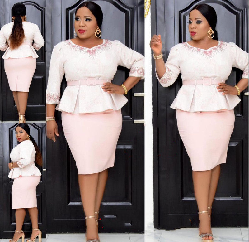 African Print Blouse And Skirt Plus Size Women's Suit 6XL