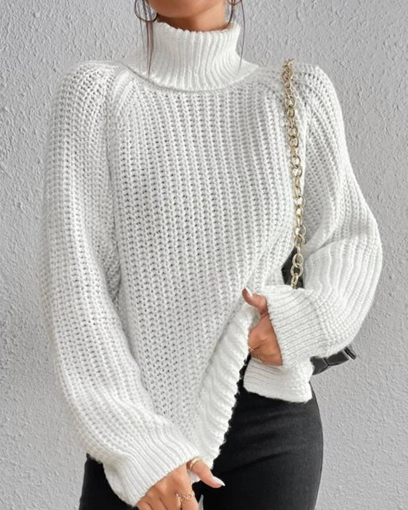 Isabelle's™ | Winter Ribbed Turtleneck Sweater