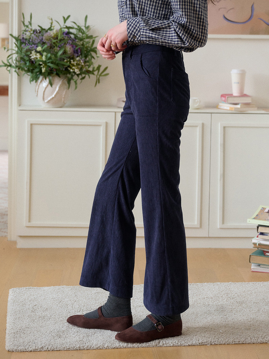 【Final Sale】Lexi Corduroy Straight Trousers