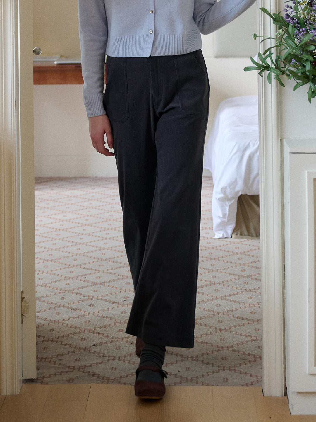 【Final Sale】Lexi Corduroy Straight Trousers