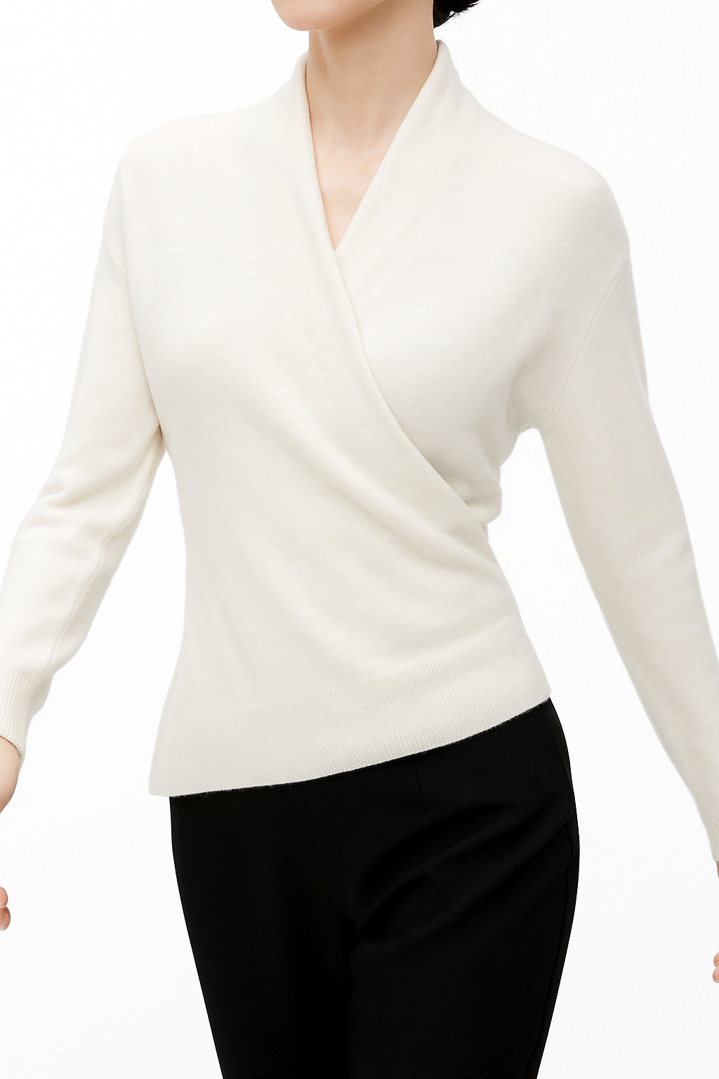 Isabelle's™ | Winter Wrap V Neck Knit Sweater