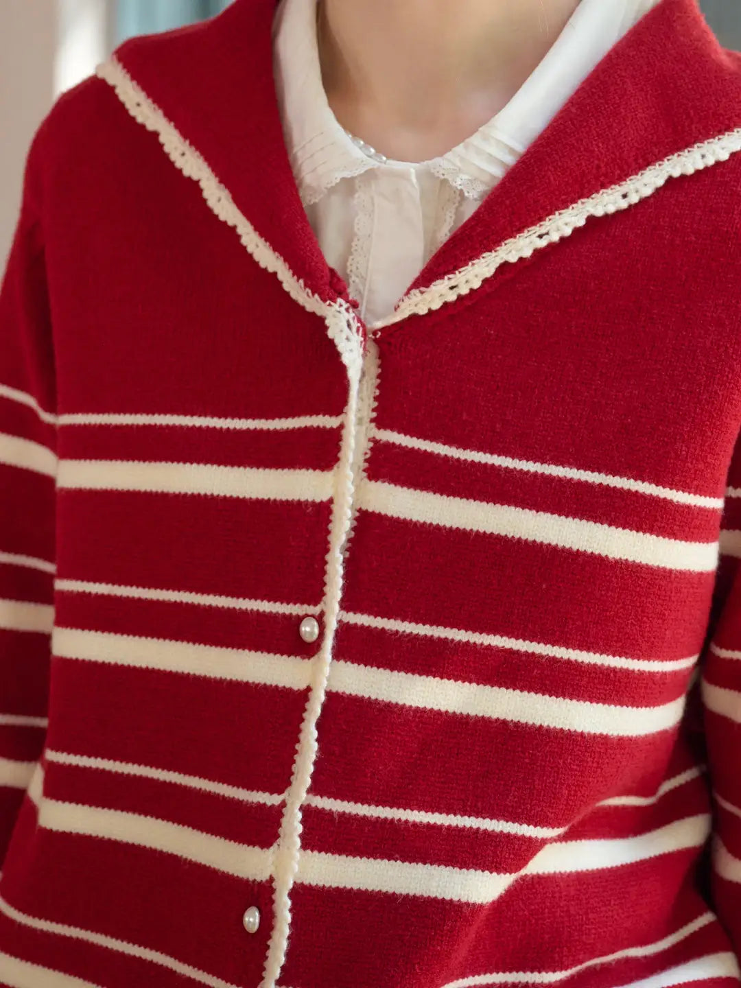 Stormi V-Neck Stripe Cardigan