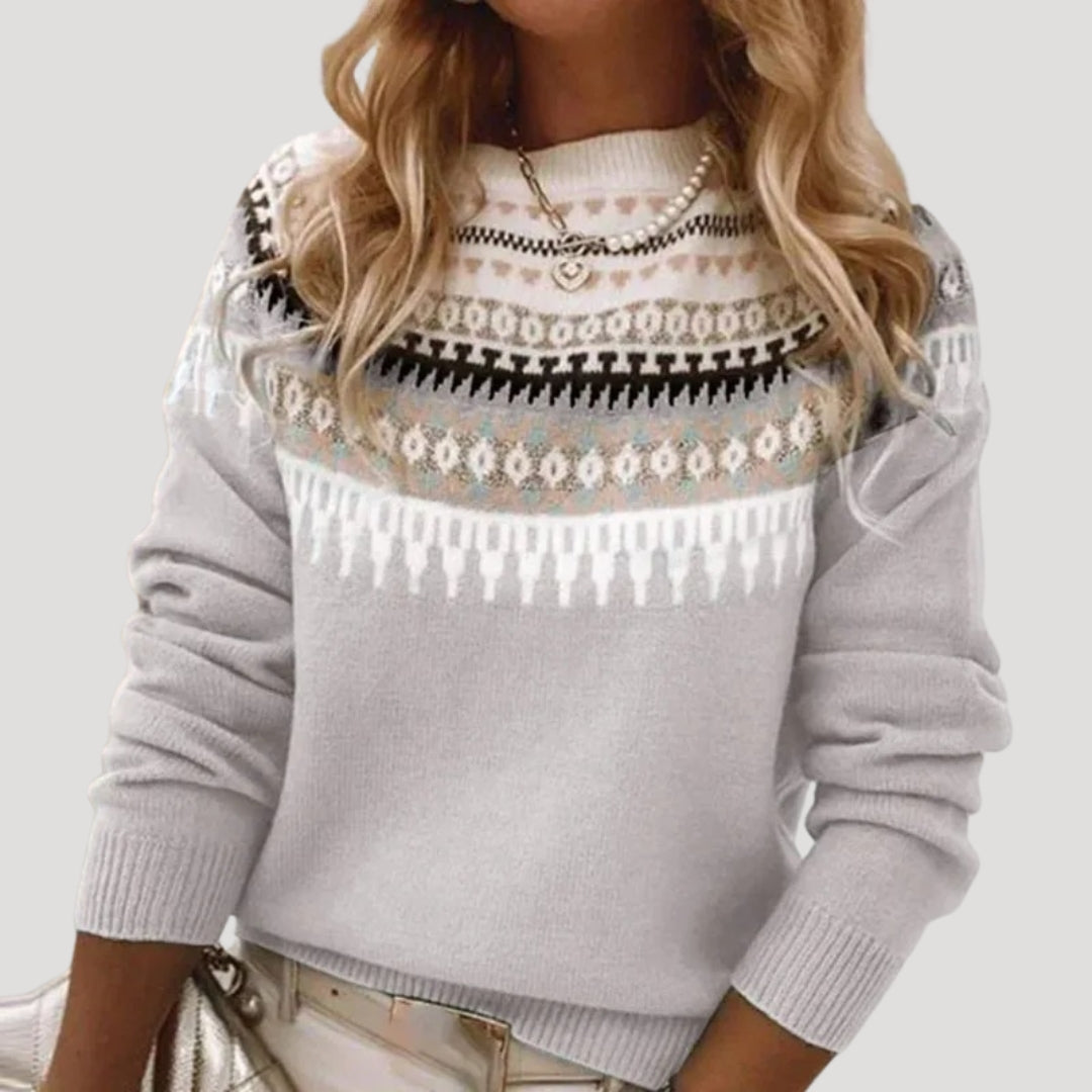 Isabelle's™ | Spring Fair Isle Knit Sweater