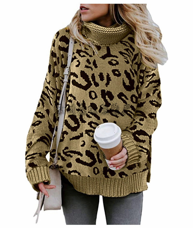 Leopard knit sweater