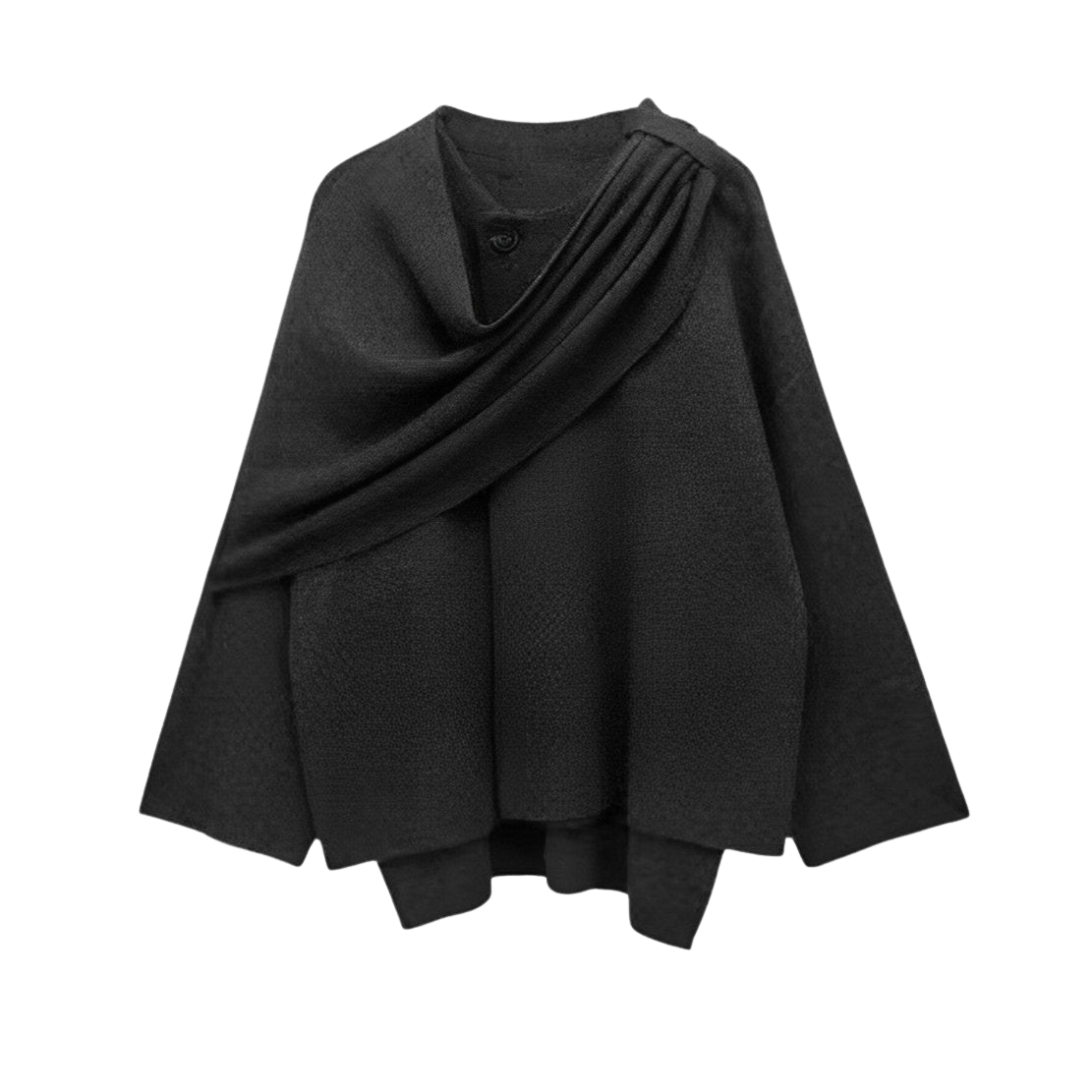Isabelle's™ |  Elegant Draped Cape Coat