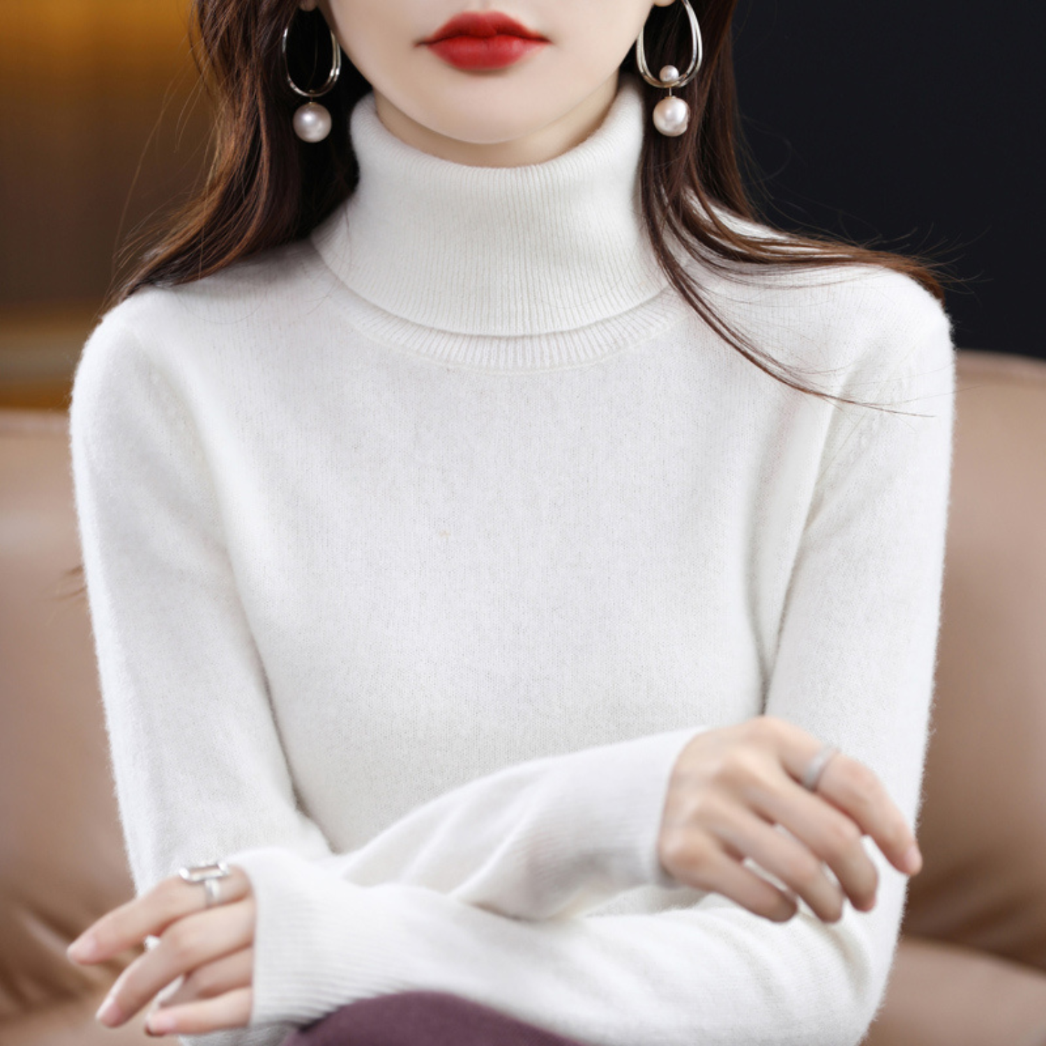 Isabelle's™ | Winter Classic Turtleneck Knit Sweater