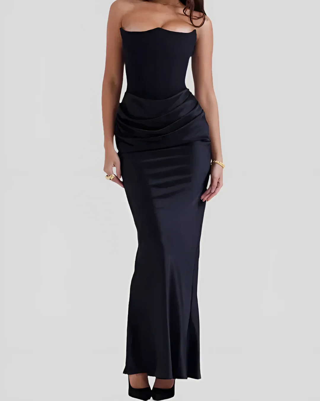 Isabelle's™ | Wedding Guest Draped Maxi Dress