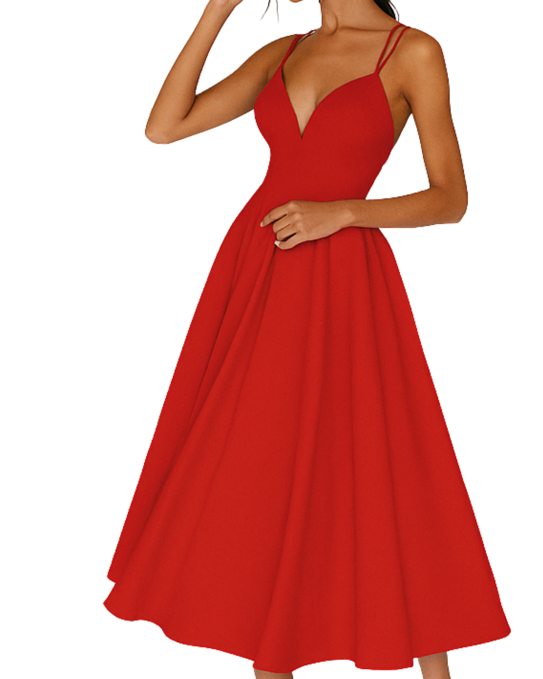 Isabelle's™ | Wedding Guest Strappy Midi Dress