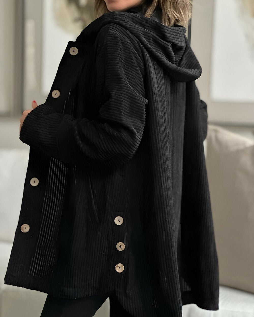 Isabelle's™ | Cozy Corduroy Hooded Jacket