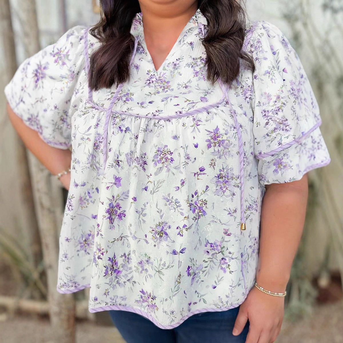 Versatile Printed Chiffon Blouse For Women