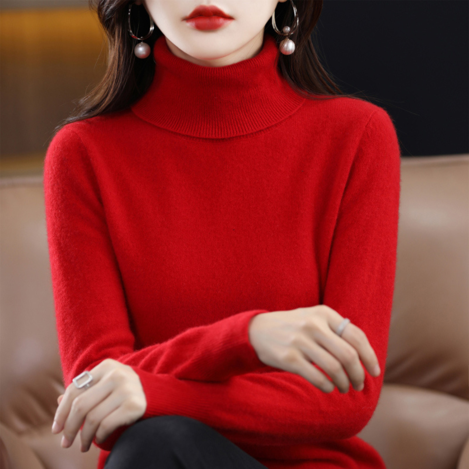 Isabelle's™ | Winter Classic Turtleneck Knit Sweater