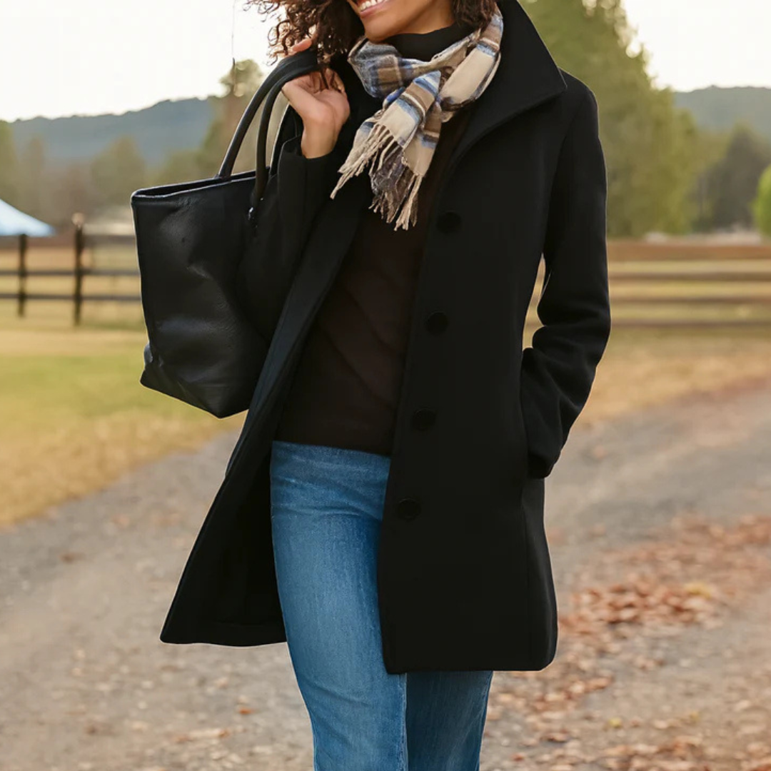 Isabelle's™ | Classic Winter Coat with Front Button Closure