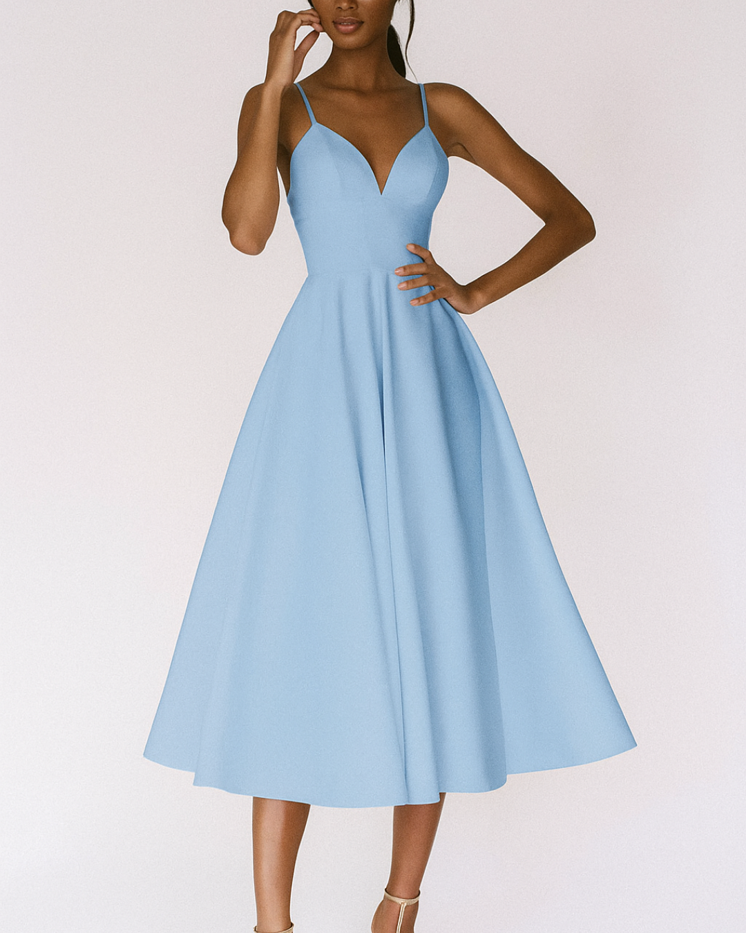 Isabelle's™ | Wedding Guest Strappy Midi Dress