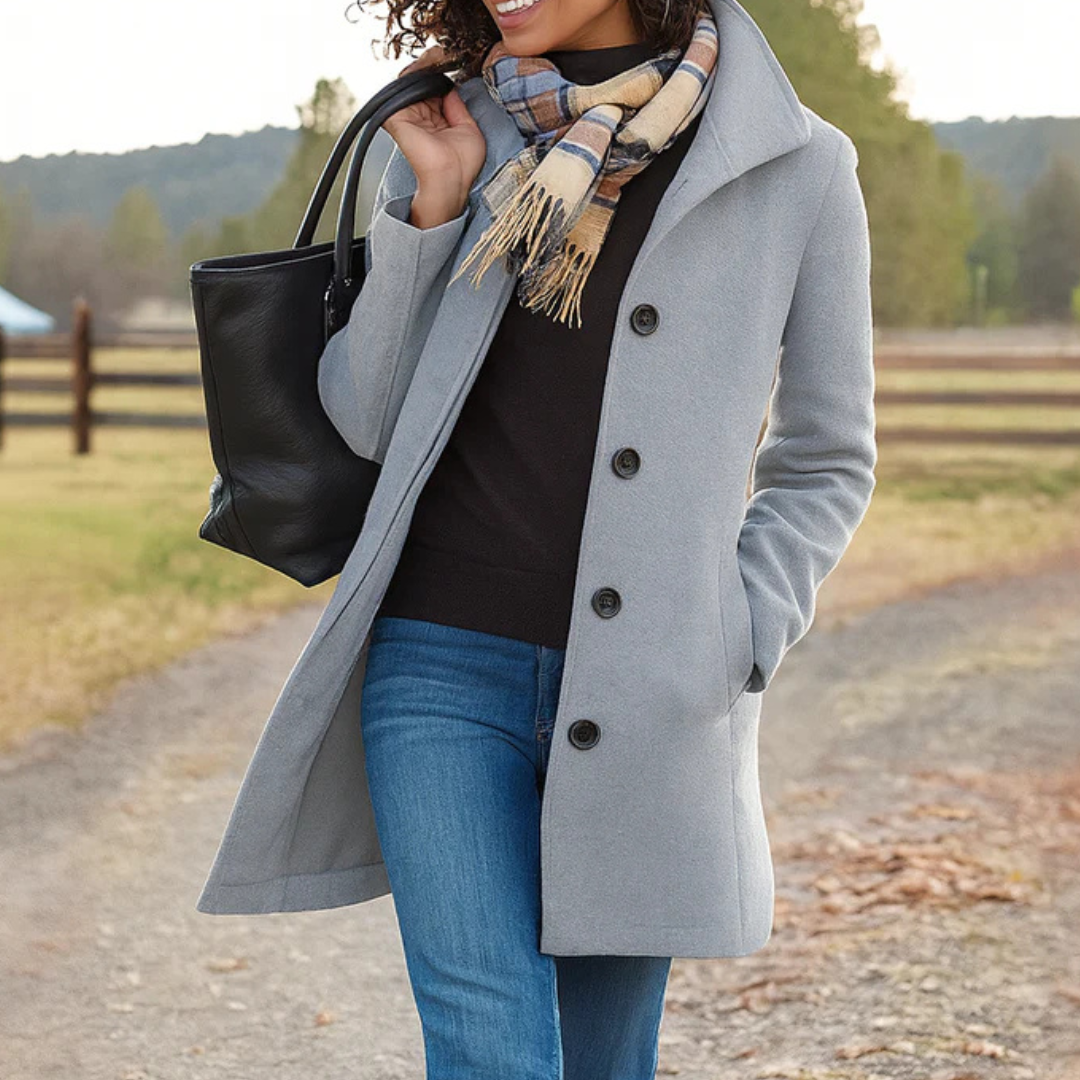 Isabelle's™ | Classic Winter Coat with Front Button Closure