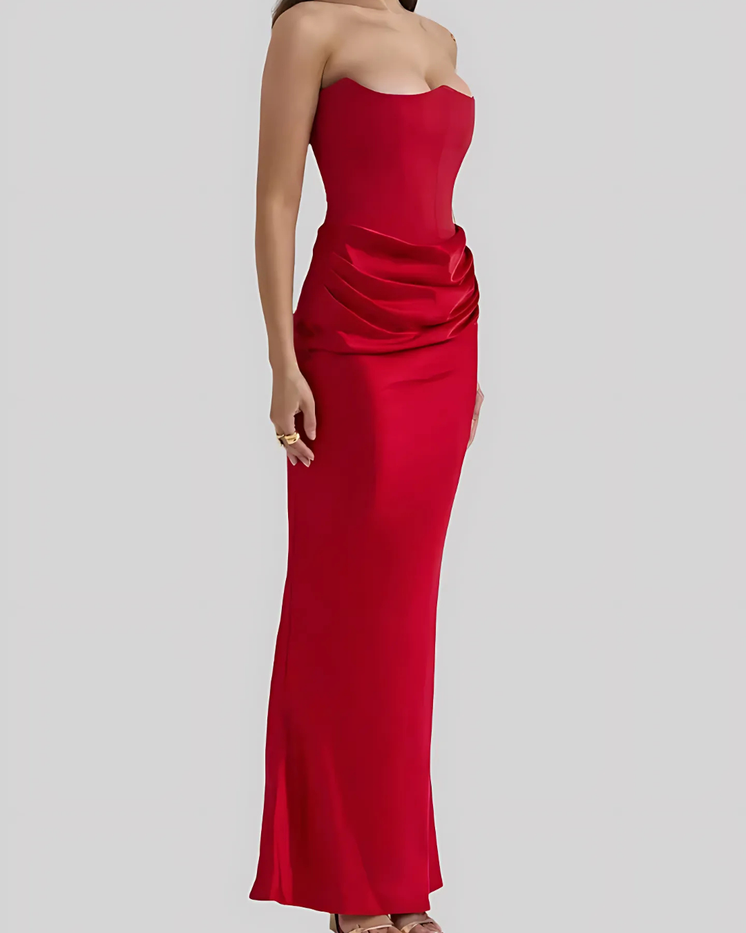 Isabelle's™ | Wedding Guest Draped Maxi Dress