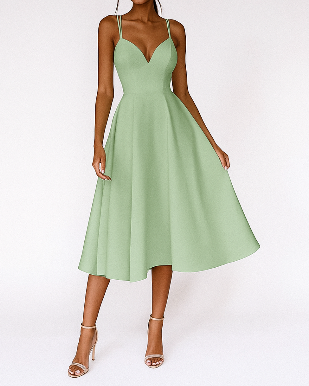 Isabelle's™ | Wedding Guest Strappy Midi Dress