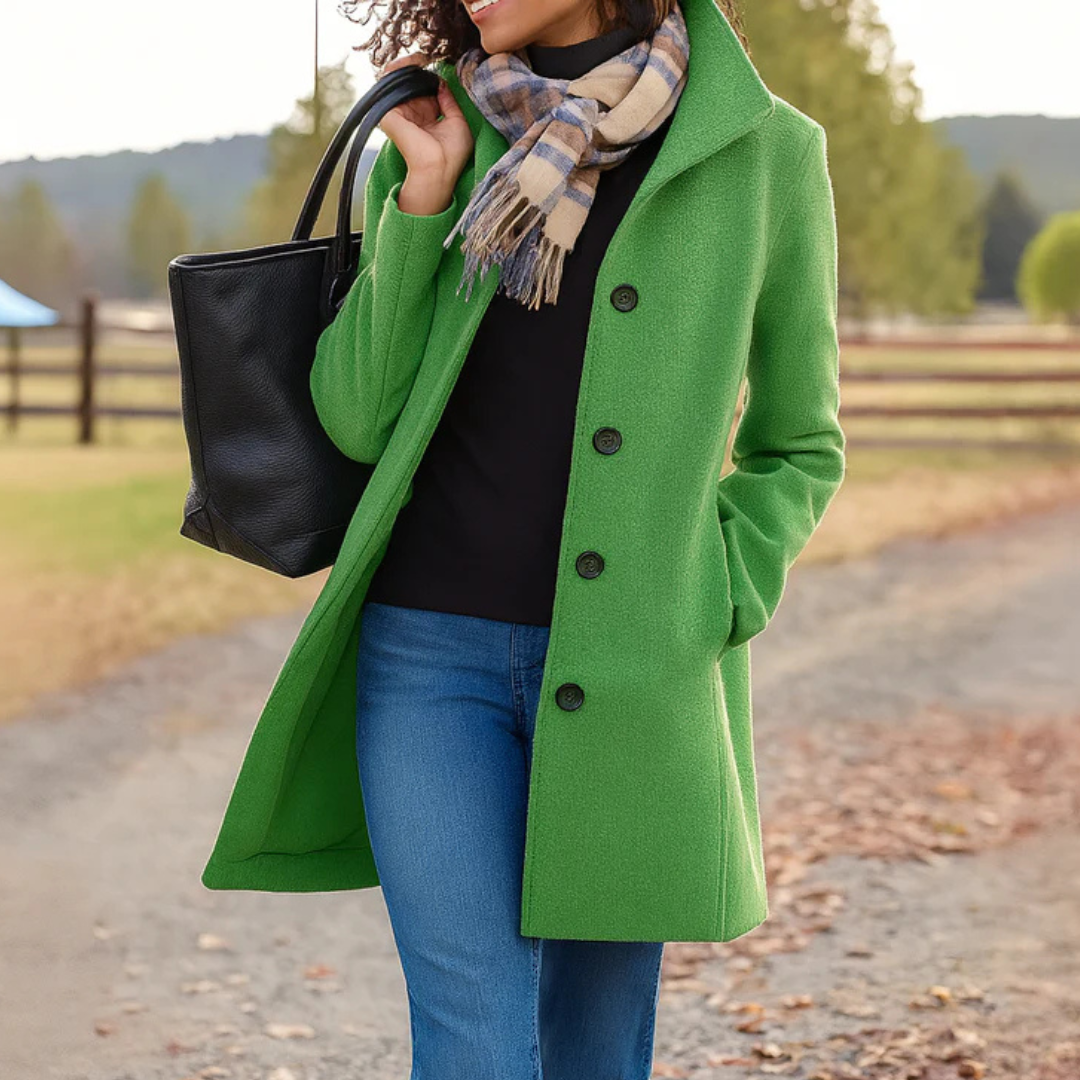 Isabelle's™ | Classic Winter Coat with Front Button Closure