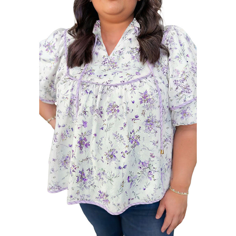 Versatile Printed Chiffon Blouse For Women