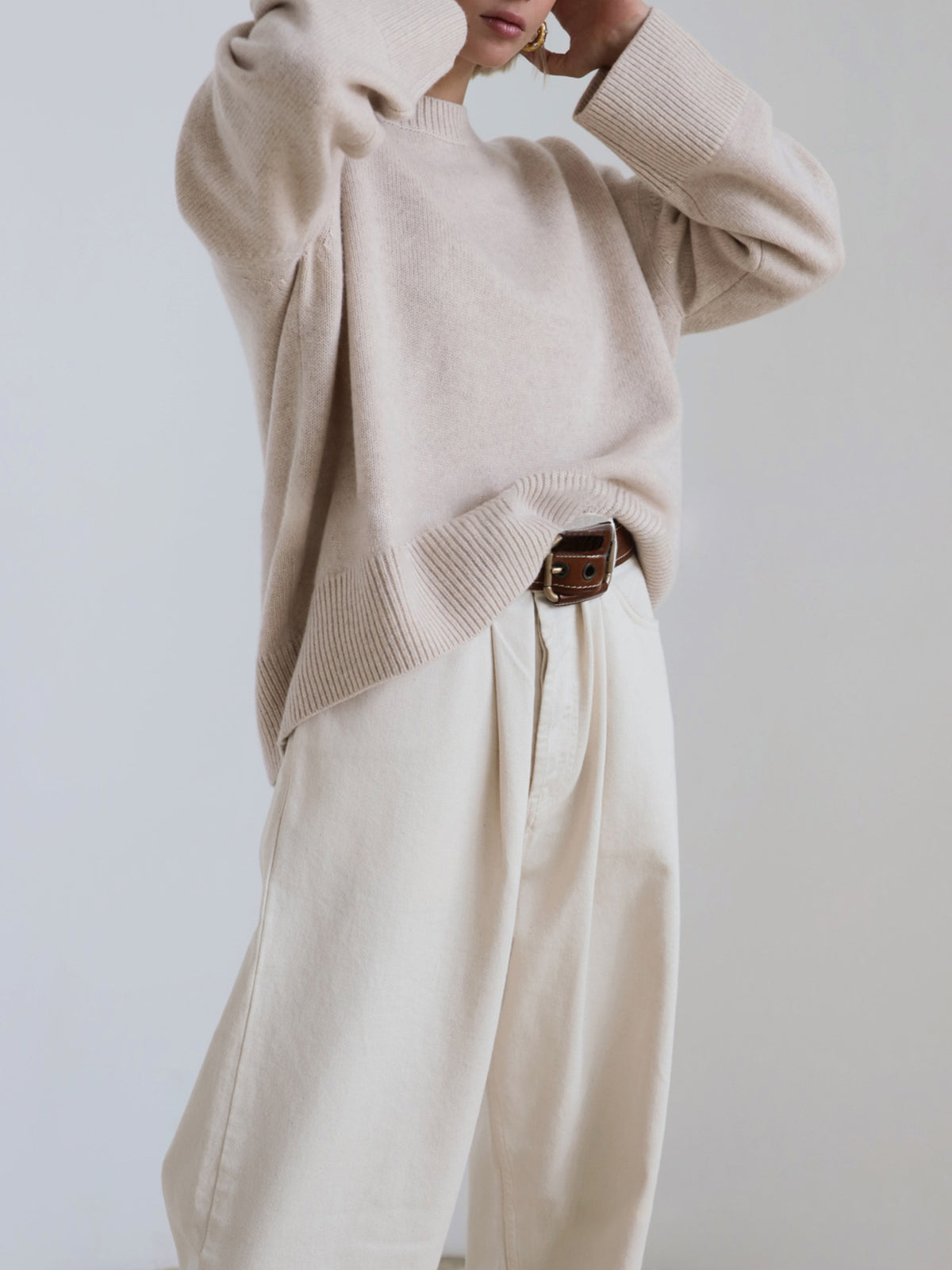 Isabelle's™ | Winter Oversized Knit Pullover Sweater