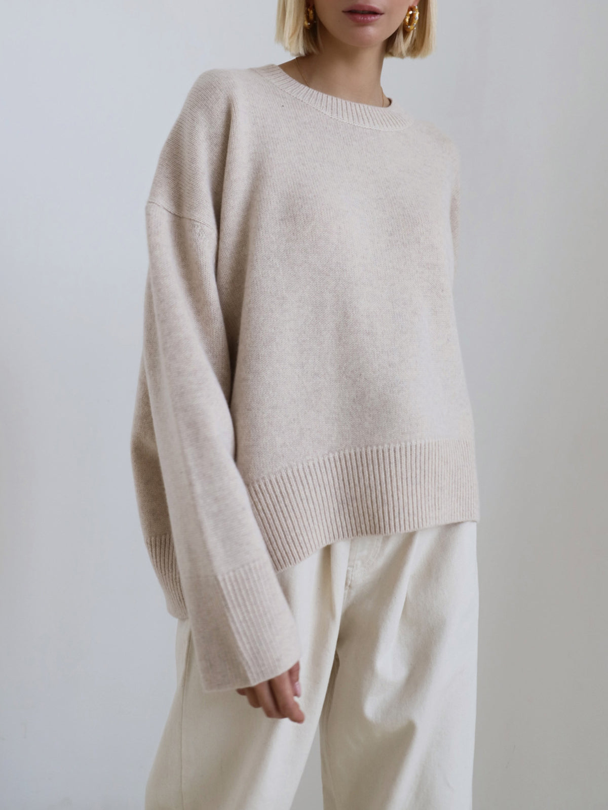 Isabelle's™ | Winter Oversized Knit Pullover Sweater