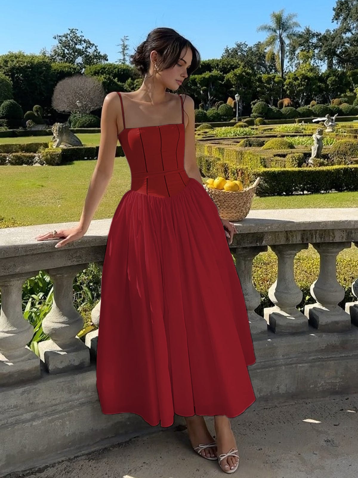 Isabelle's™ | Wedding Guest Corset Midi Dress