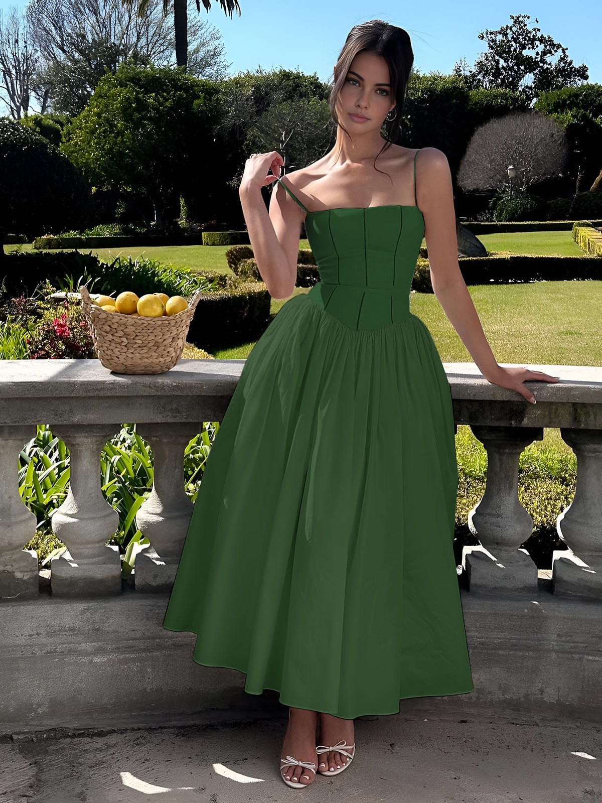 Isabelle's™ | Wedding Guest Corset Midi Dress