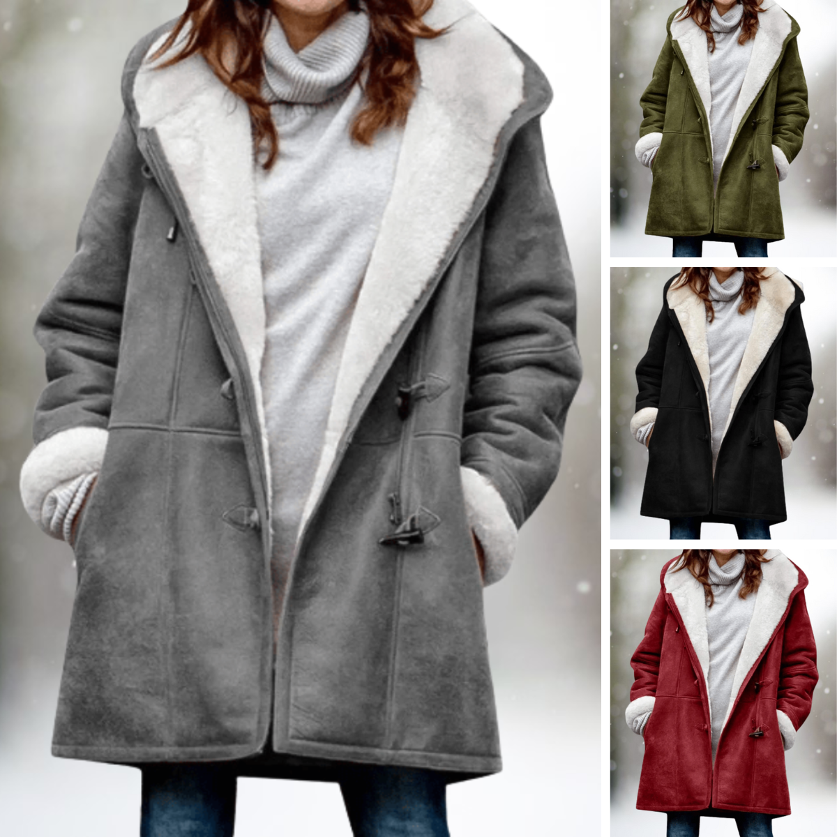 Isabelle's™ | Premium Suede Fleece Hooded Jacket