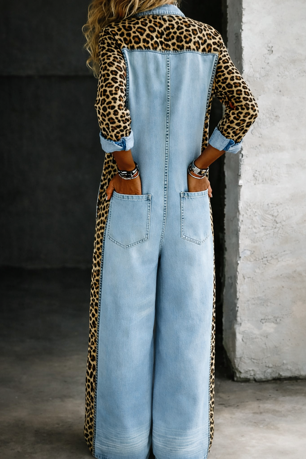 Isabelle's™ | One Piece Denim Shirt Jumpsuit