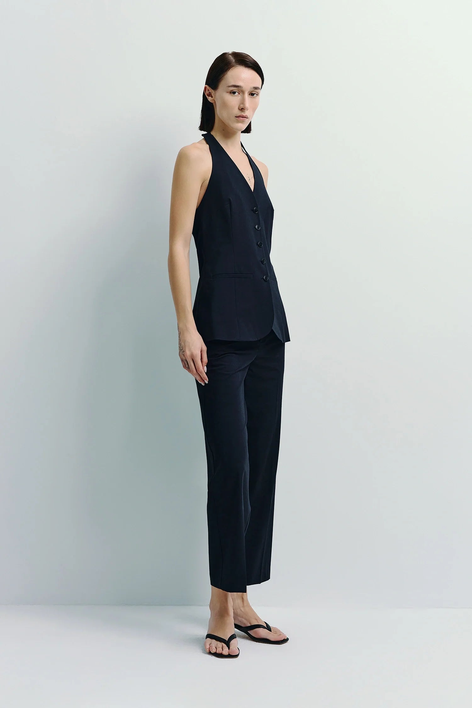 Donette Cropped Wide Leg Pant