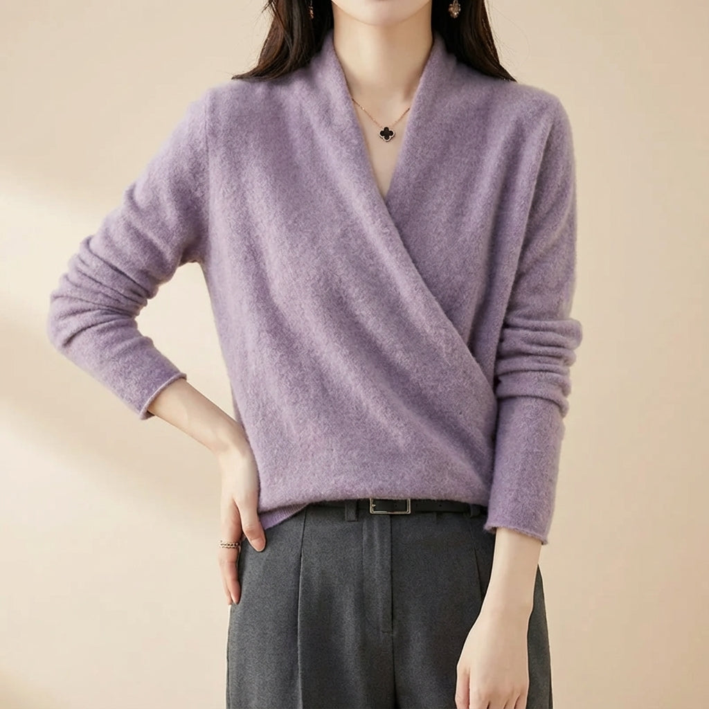 Isabelle's™ | Wool blend wrap sweater