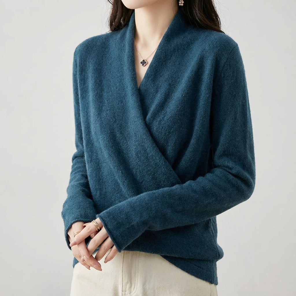Isabelle's™ | Wool blend wrap sweater