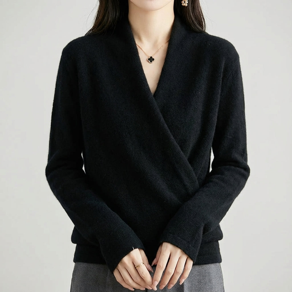 Isabelle's™ | Wool blend wrap sweater