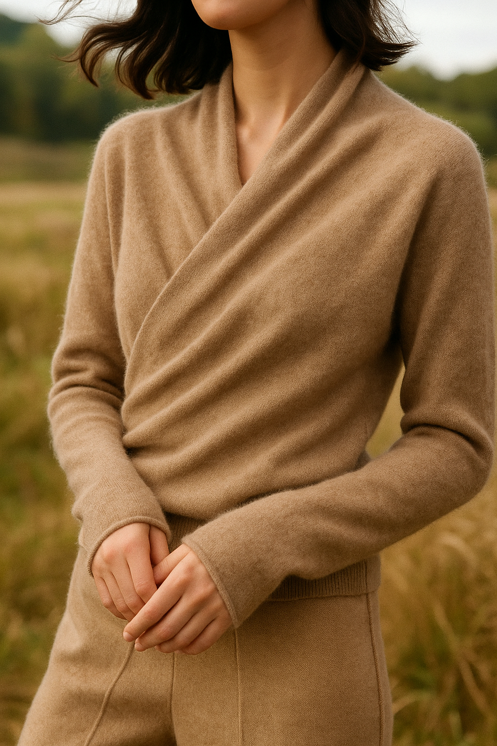 Isabelle's™ | Elegant Wrap Crossover Chic Sweater