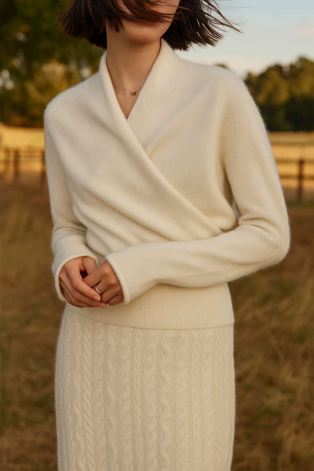 Isabelle's™ | Elegant Wrap Crossover Chic Sweater