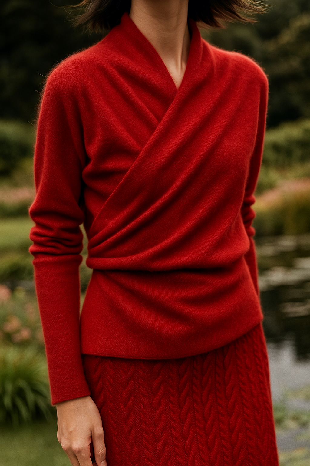 Isabelle's™ | Elegant Wrap Crossover Chic Sweater