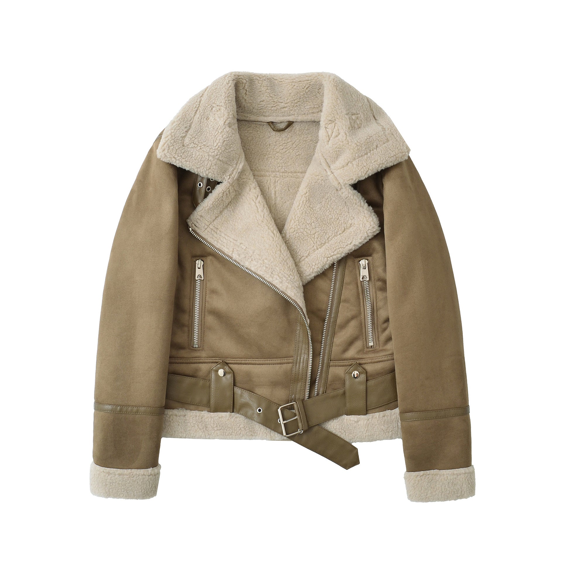 Isabelle's™ | Suede Velvet Fur Lambswool Jacket
