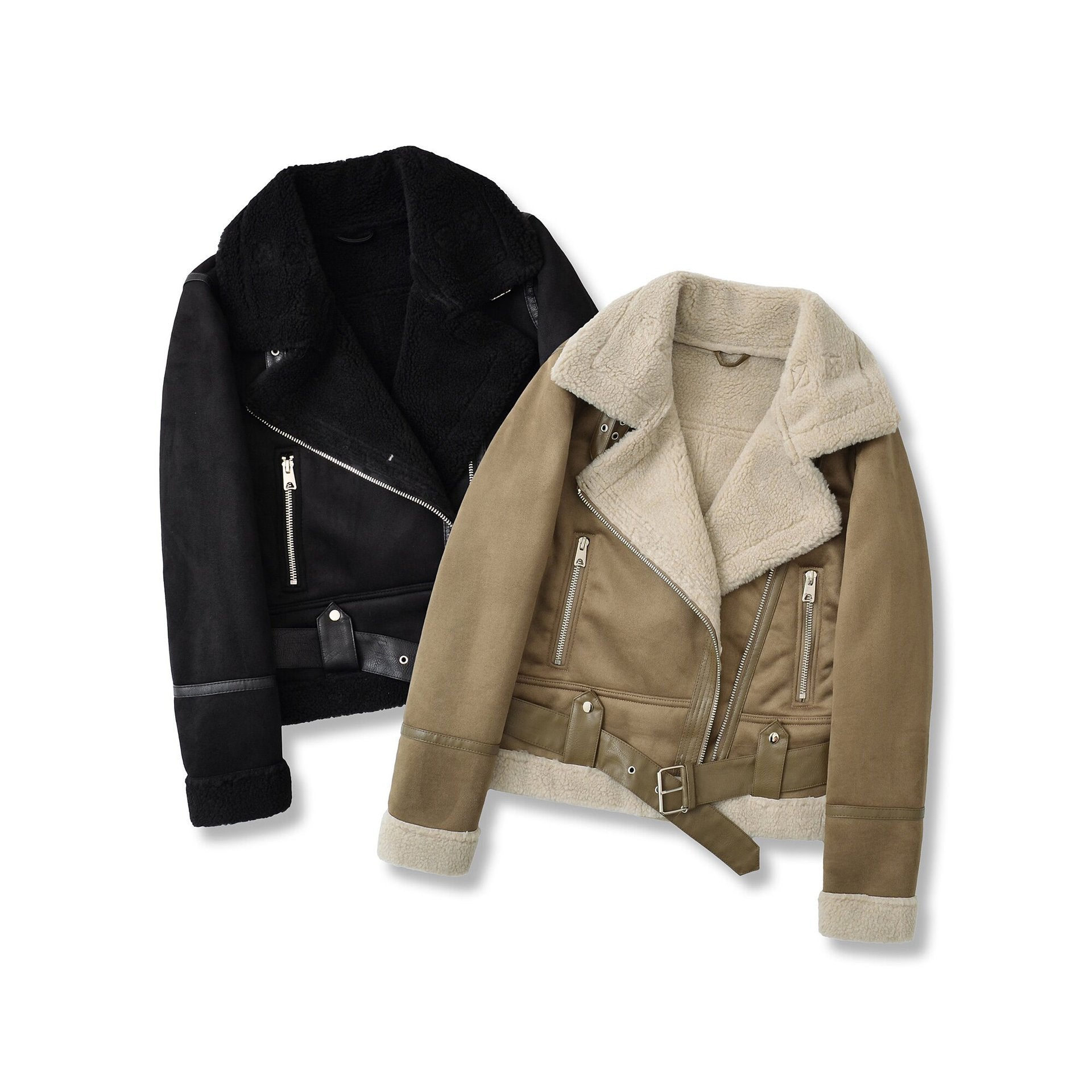 Isabelle's™ | Suede Velvet Fur Lambswool Jacket