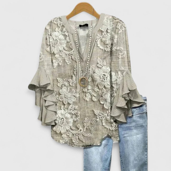 Isabelle's™ | Ruffle Sleeve Blouse