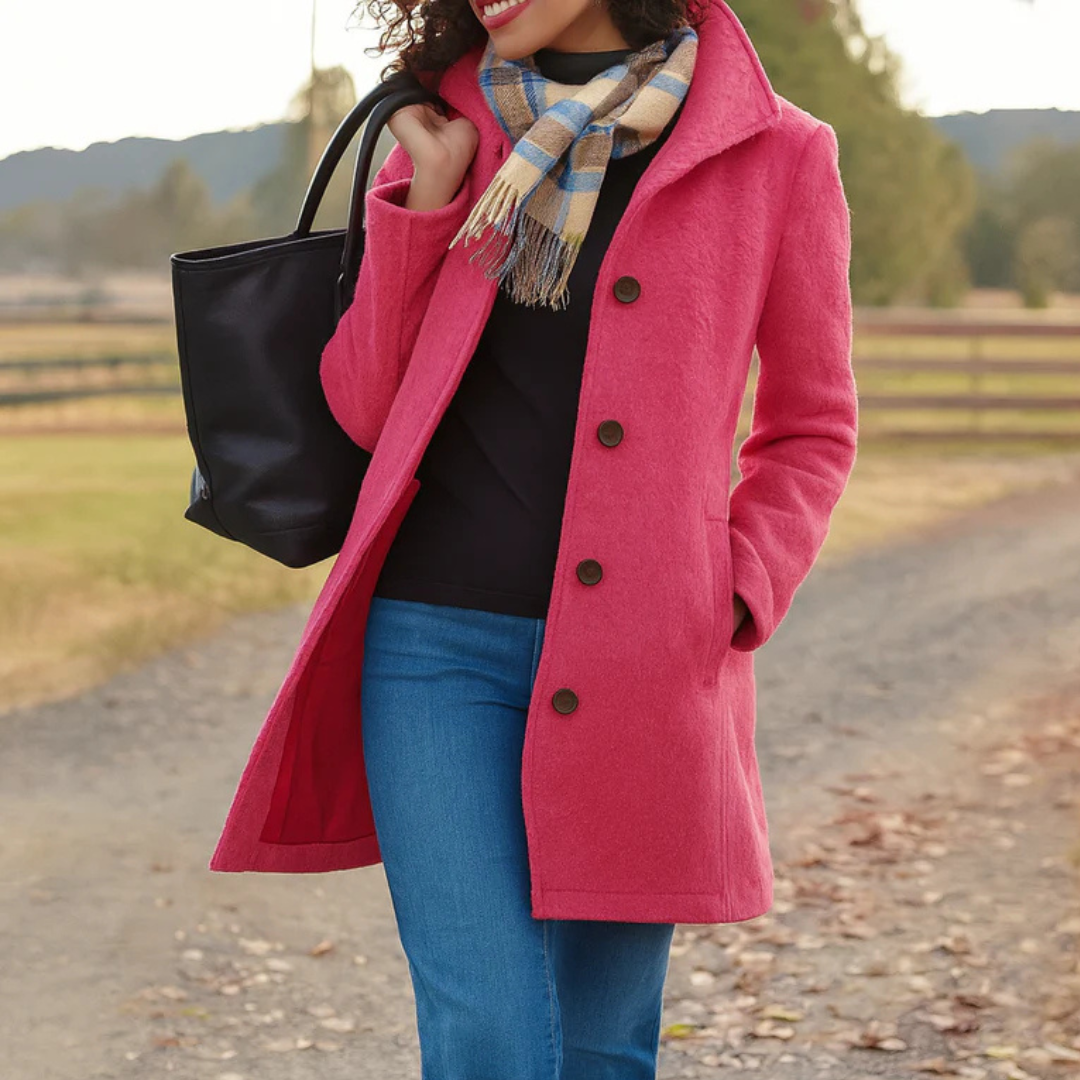 Isabelle's™ | Classic Winter Coat with Front Button Closure