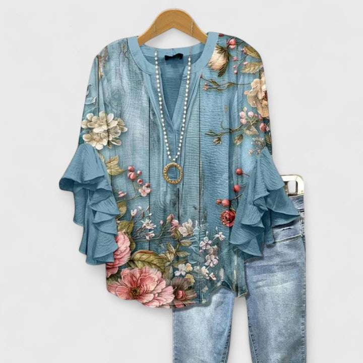Isabelle's™ | Ruffle Sleeve Blouse