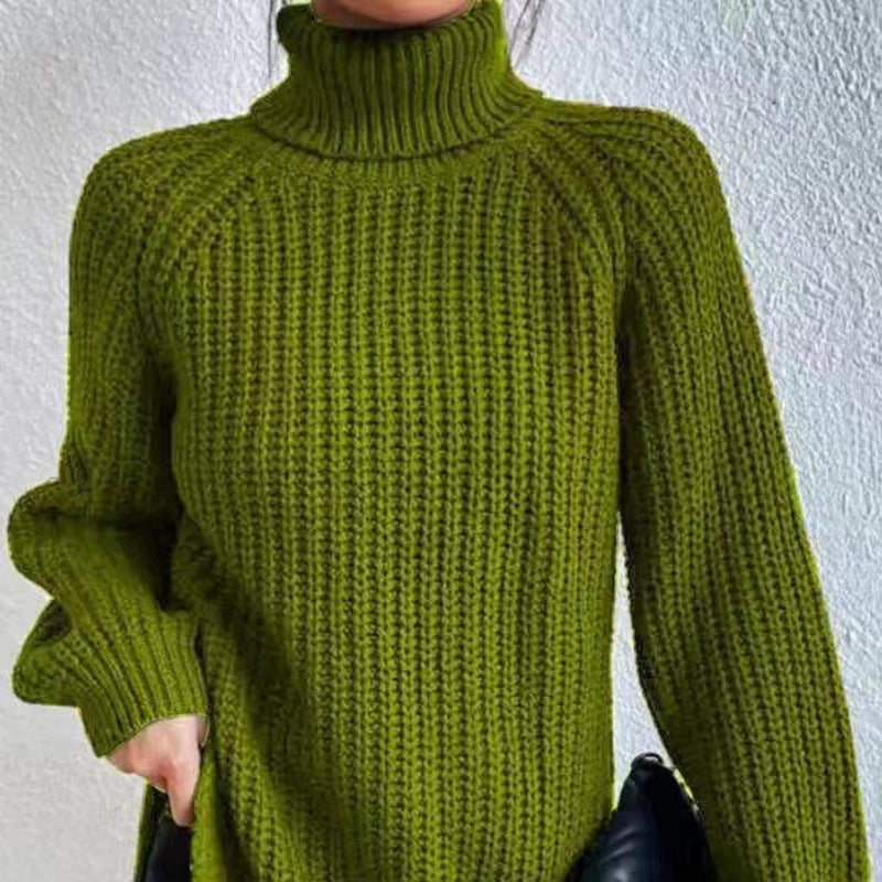 Isabelle's™ | Winter Turtleneck Ribbed Knit Sweater