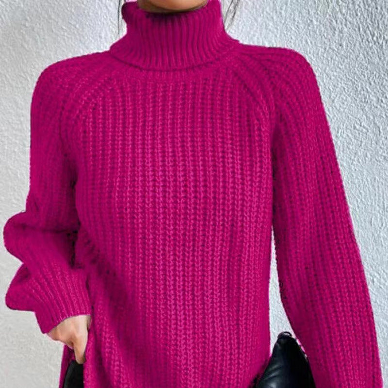 Isabelle's™ | Winter Turtleneck Ribbed Knit Sweater