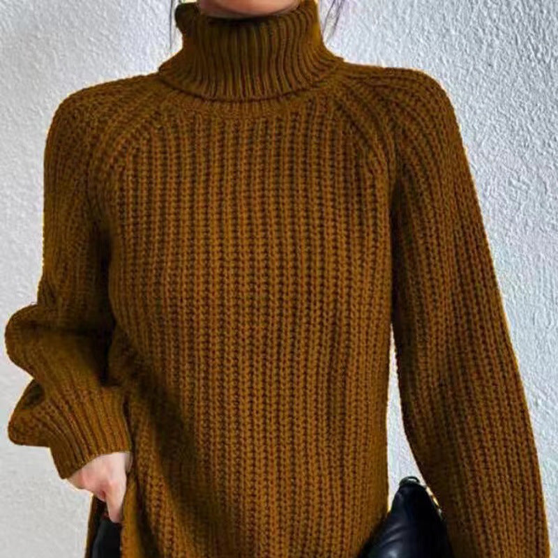 Isabelle's™ | Winter Turtleneck Ribbed Knit Sweater