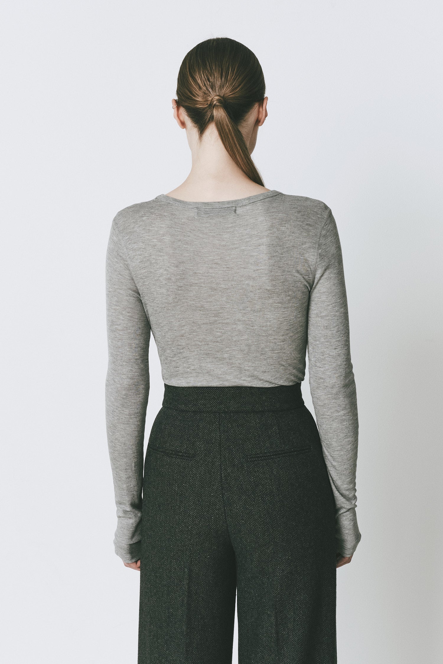 Clef Long Sleeve Crewneck Top
