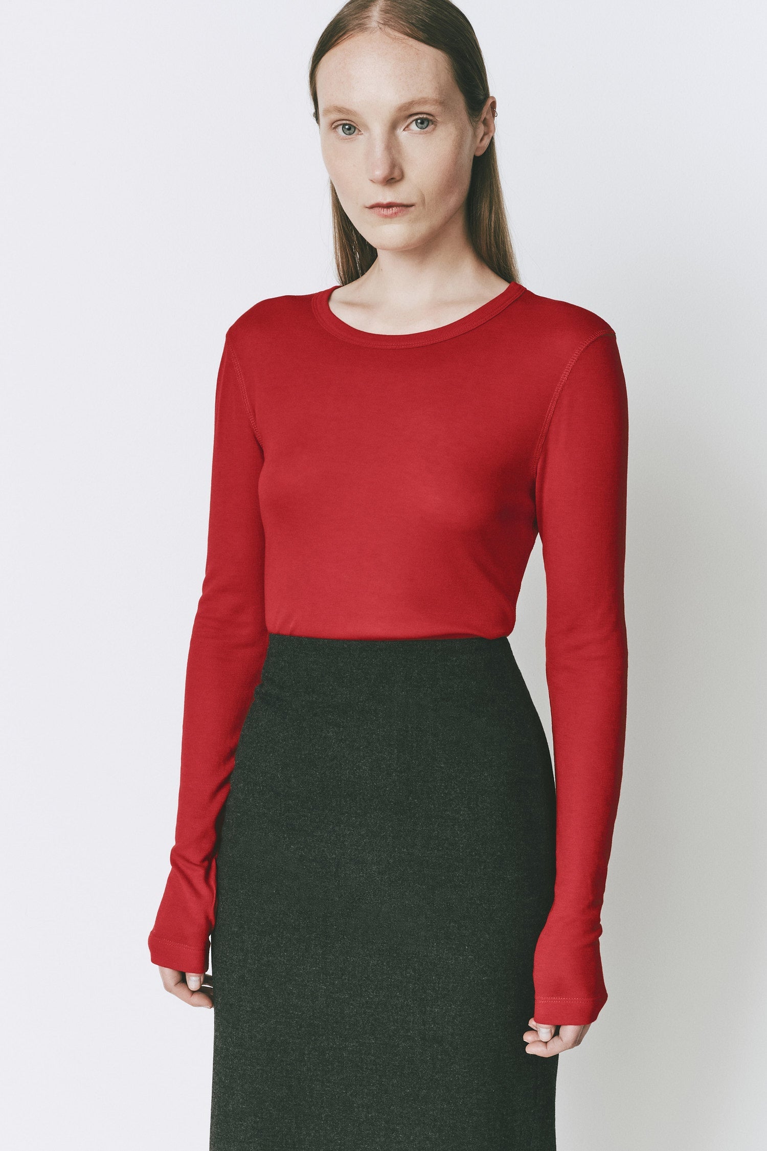Clef Long Sleeve Crewneck Top