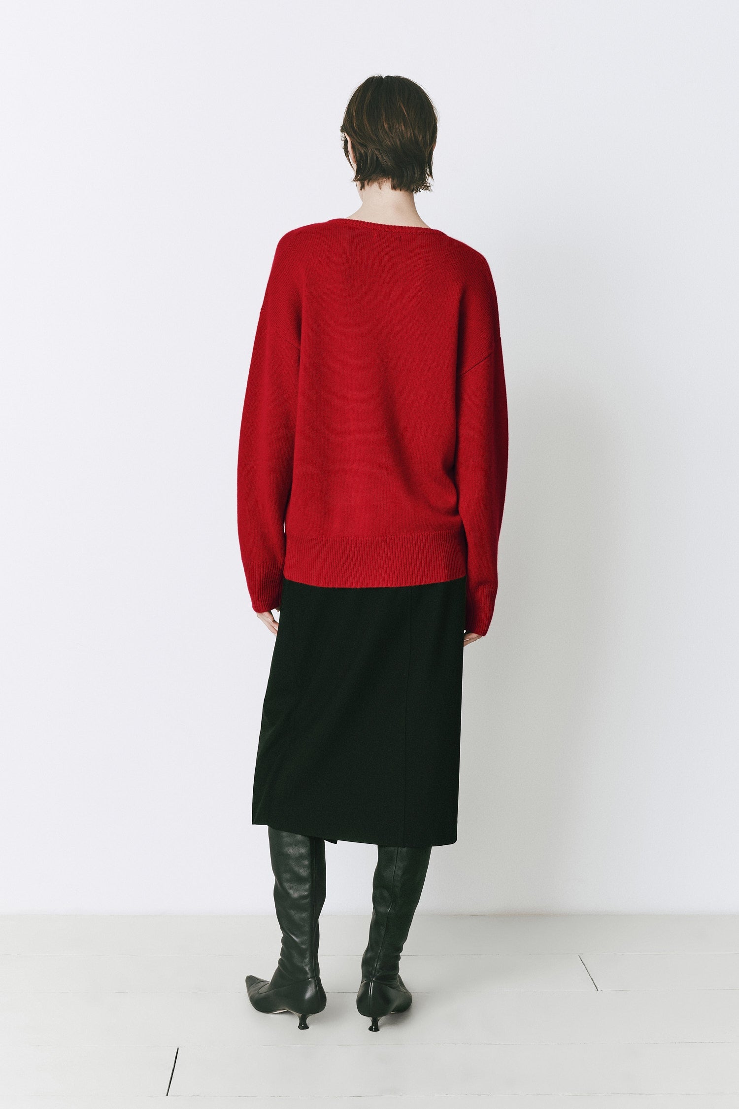 Coquelicot V Neck Sweater