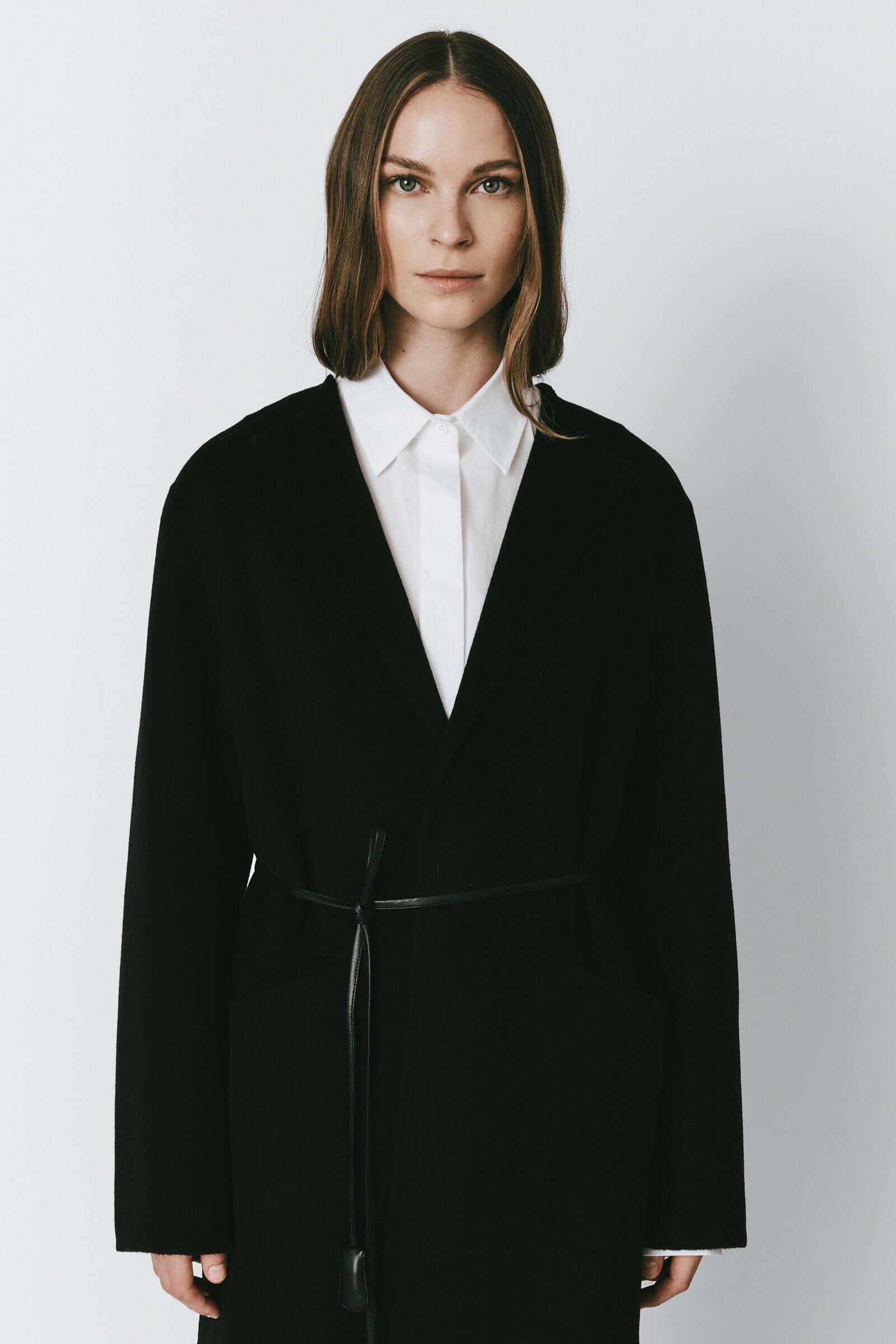 Mathé Belted Double-Faced Coat