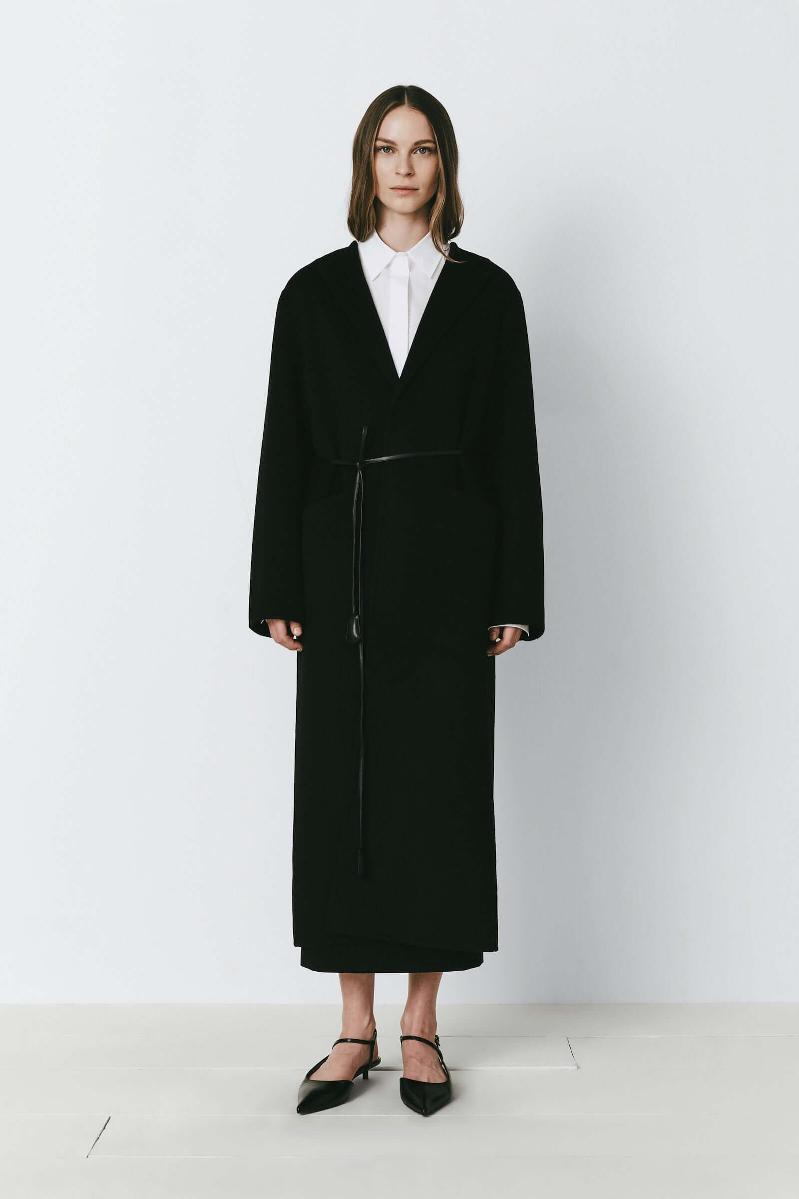 Mathé Belted Double-Faced Coat